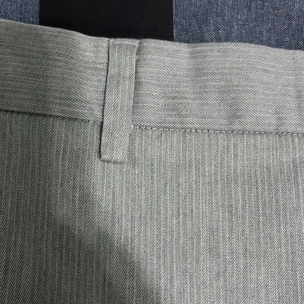Banana Republic Mens  slim stretch Dress Pant Gray Size 36 x 30 - Picture 6 of 7